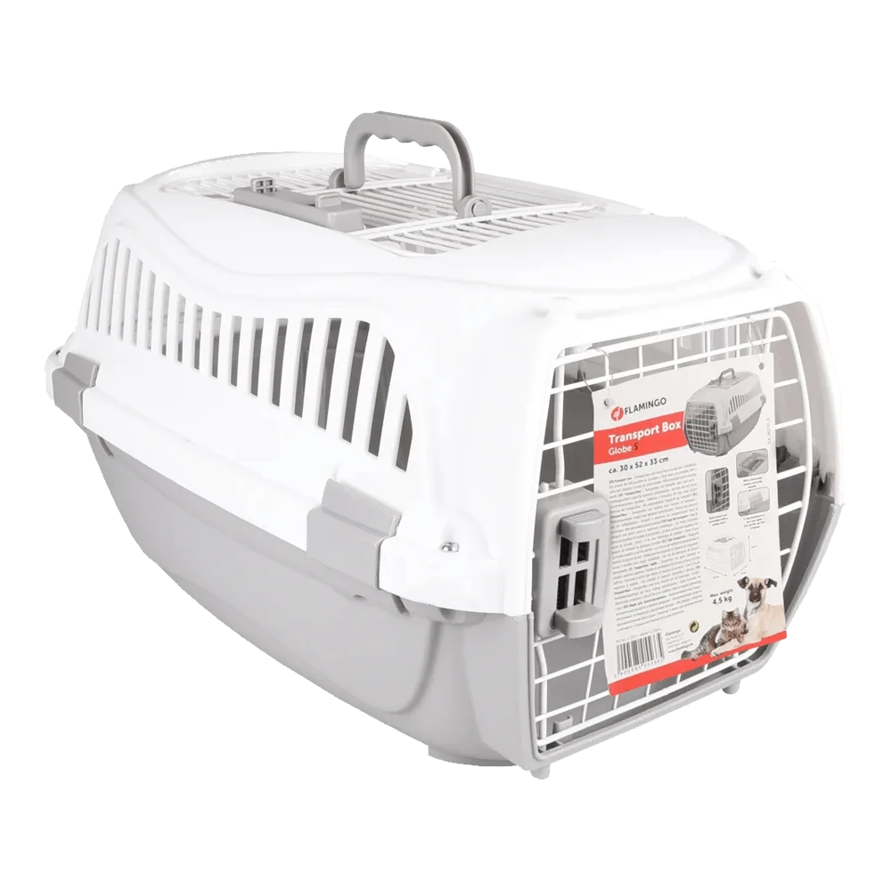 Flamingo Transportbox Globe Grijs XS - 33x51x31cm - Hondenvervoersbox 3 Flamingo Transportbox Globe Grijs XS - 33x51x31cm - Hondenvervoersbox