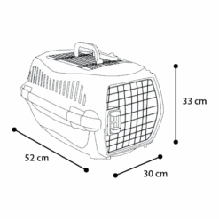 Flamingo Transportbox Globe Grijs XS - 33x51x31cm - Hondenvervoersbox 9 Flamingo Transportbox Globe Grijs XS - 33x51x31cm - Hondenvervoersbox -Flamingo Verkoop transportbox globe grijs xs 33x51x31cm hondenvervoersbox nylon 3