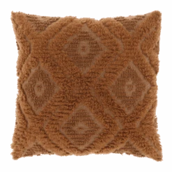 Unique Living Sierkussen Nadira - 45x45cm - Leather Brown