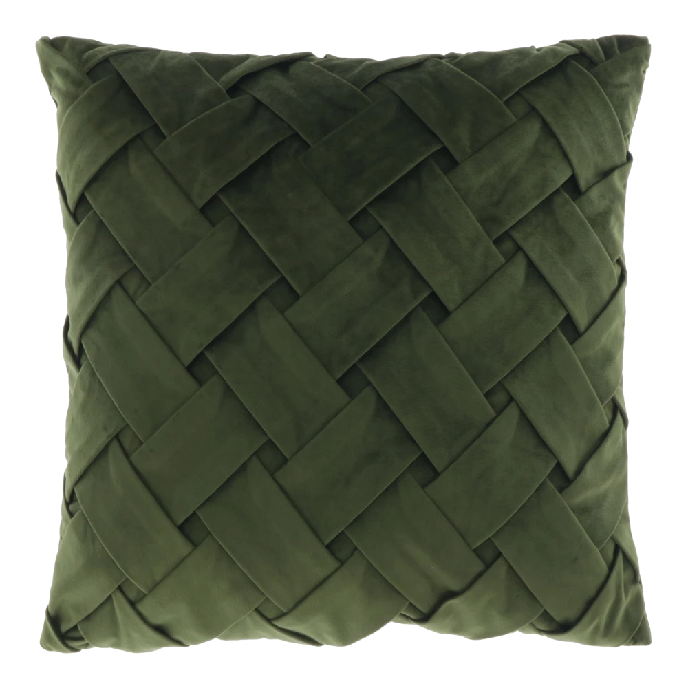 Unique Living Sierkussen Viktor - 45x45cm - Deep Green