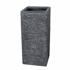 Plantenbak Utah Cubihi - L23 X B23 X H50cm - Donkergrijs