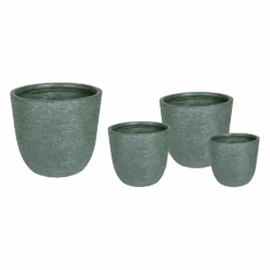 Bloempot Utah Egg Cypress Wash - D27 X H26cm - Groen -Flamingo Verkoop utah egg pot cypress wash d25h25 bloempot 6 5