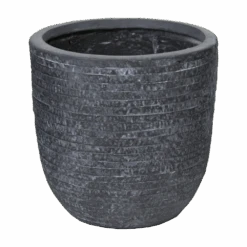 Bloempot Utah Egg - D42 X H41cm - Donkergrijs