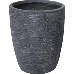 Bloempot Utah Egg High - D28 X H38cm - Donkergrijs