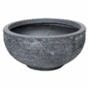 Plantenschaal Utah - D55 X H27cm - Donkergrijs -Flamingo Verkoop utah round bowl graphite d55h27 schaal 1 4