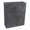 Plantenbak Utah Terras - L60 X B23 X H72cm - Donkergrijs -Flamingo Verkoop utah terrace part graphite l60w23h72 plantenbak 1
