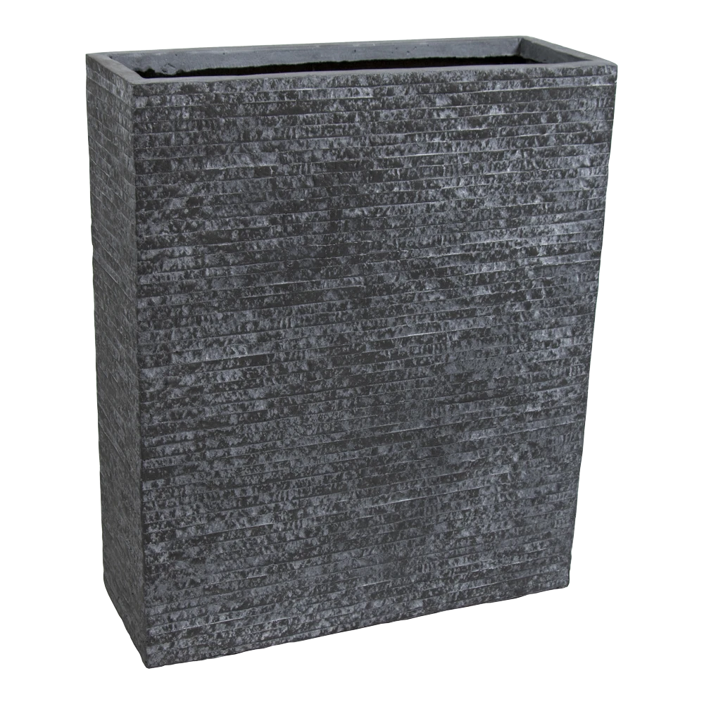 Plantenbak Utah Terras - L60 X B23 X H72cm - Donkergrijs 3 Plantenbak Utah Terras - L60 X B23 X H72cm - Donkergrijs
