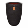 Capi Bloempot Nature Elegant Row NL - D46 X H58cm - Zwart -Flamingo Verkoop vaas elegant laag row nl 46x58 zwart bloempot 1 4