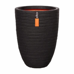 Capi Bloempot Nature Elegant Row NL - D46 X H58cm - Zwart