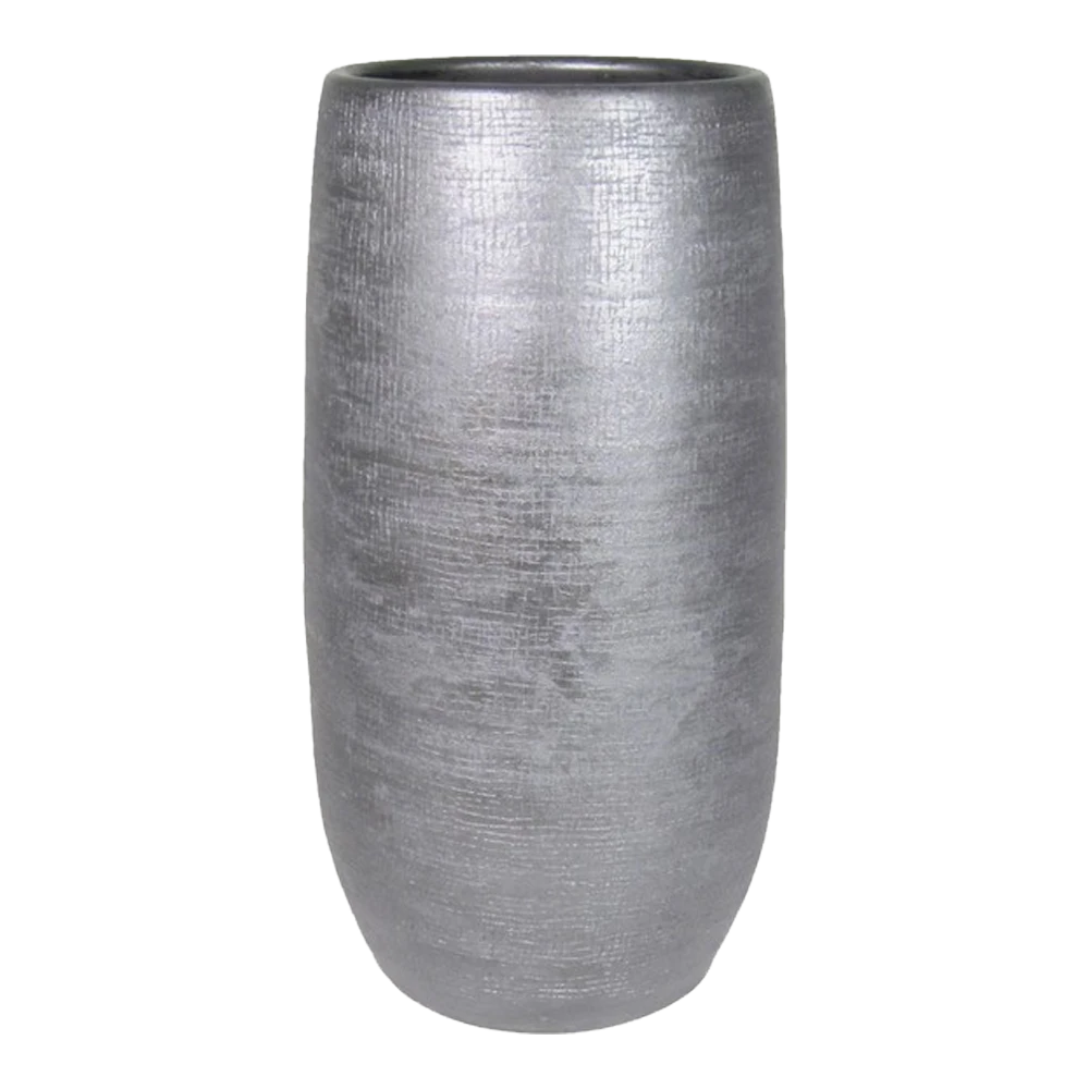 Bloempot Mira Hoog - D26 X H50cm - Antraciet 3 Bloempot Mira Hoog - D26 X H50cm - Antraciet