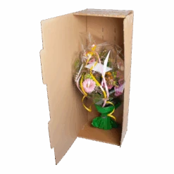 Boeket Sanne Groot -Flamingo Verkoop verpakking boeket open 1 49