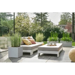 Elho Vivo Next Vierkant Wielen 40cm - Warm Grijs -Flamingo Verkoop vivo matt vierkant wielen 40cm warm grijs 7 1