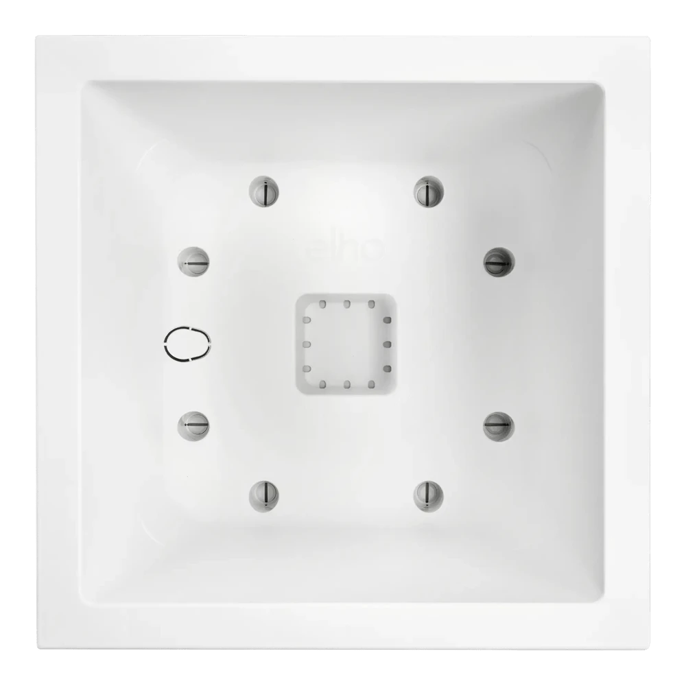 Elho Vivo Next Vierkant Wielen 30cm - Wit 5 Elho Vivo Next Vierkant Wielen 30cm - Wit - Afbeelding 3