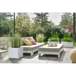 Elho Vivo Next Vierkant Wielen 40cm - Wit -Flamingo Verkoop vivo next vierkant wielen 40cm wit 7 1