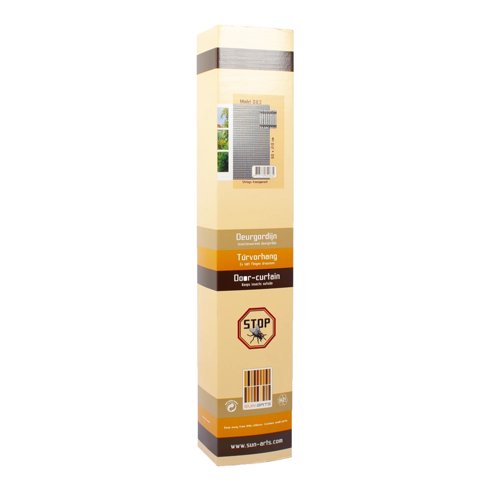 Vliegengordijn Recht - Transparant - 90 X 210cm - Sun-Arts - Afbeelding 2