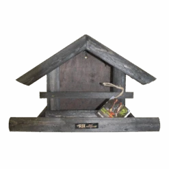 Vogelhuis Boszanger - Leislag Grijs - Zwart - 30x40x20cm