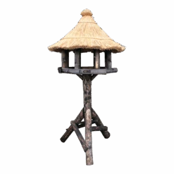 Vogelhuis Struis Groot - Riet - Zwart - 235x115x115cm