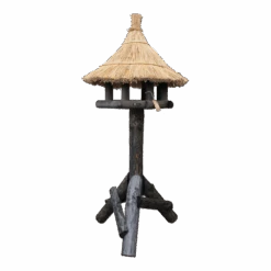 Vogelhuis Struis - Riet - Zwart - 200x90x90cm