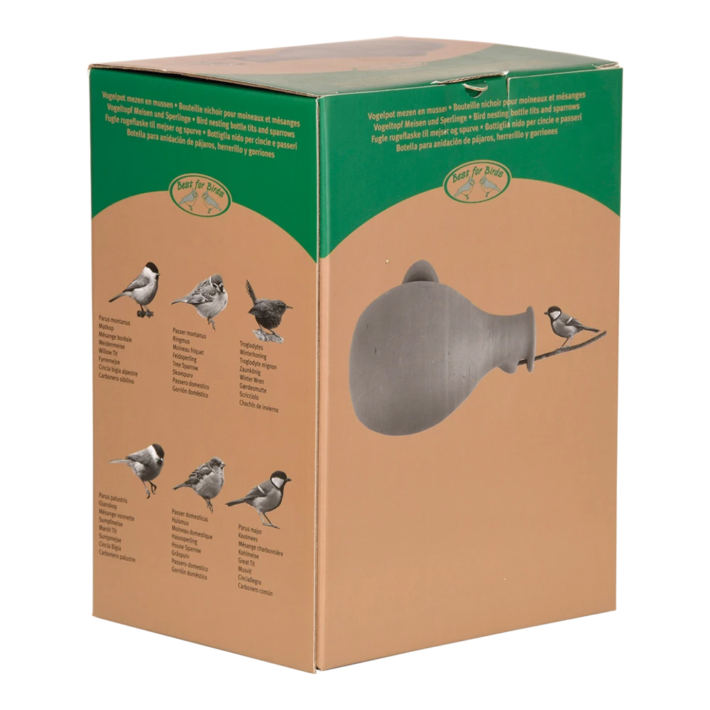 Vogelpot Kruik Mezen En Mussen 6 Vogelpot Kruik Mezen En Mussen - Afbeelding 4