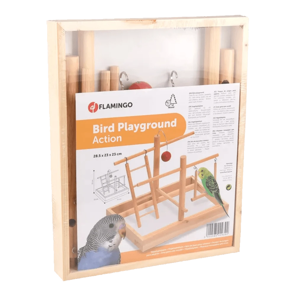 Flamingo Vogelspeelplaats - M - 23x23x23 Cm 4 Flamingo Vogelspeelplaats - M - 23x23x23 Cm - Afbeelding 2