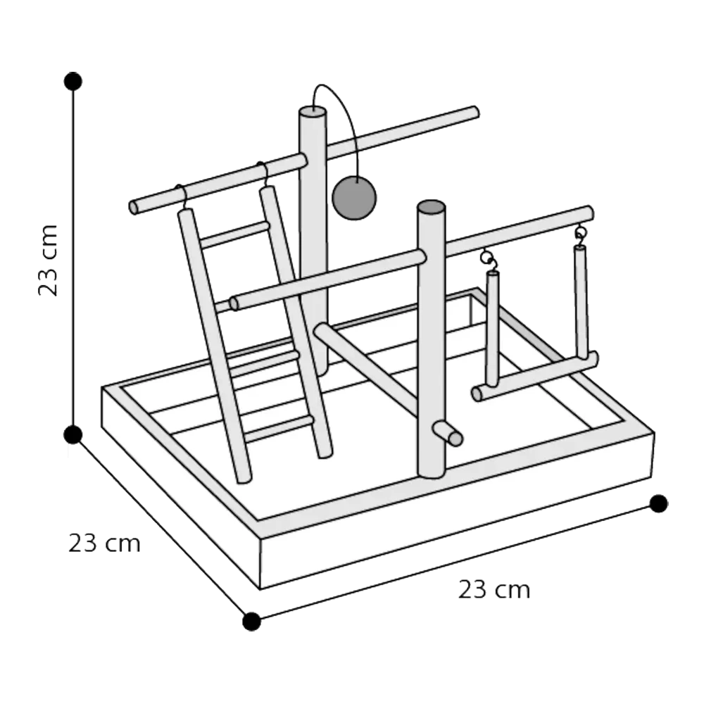 Flamingo Vogelspeelplaats - M - 23x23x23 Cm 5 Flamingo Vogelspeelplaats - M - 23x23x23 Cm - Afbeelding 3
