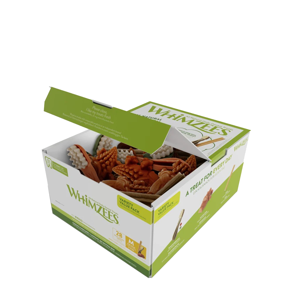 Whimzees Variety Box Dental M - 28st - Hondensnacks 4 Whimzees Variety Box Dental M - 28st - Hondensnacks - Afbeelding 2
