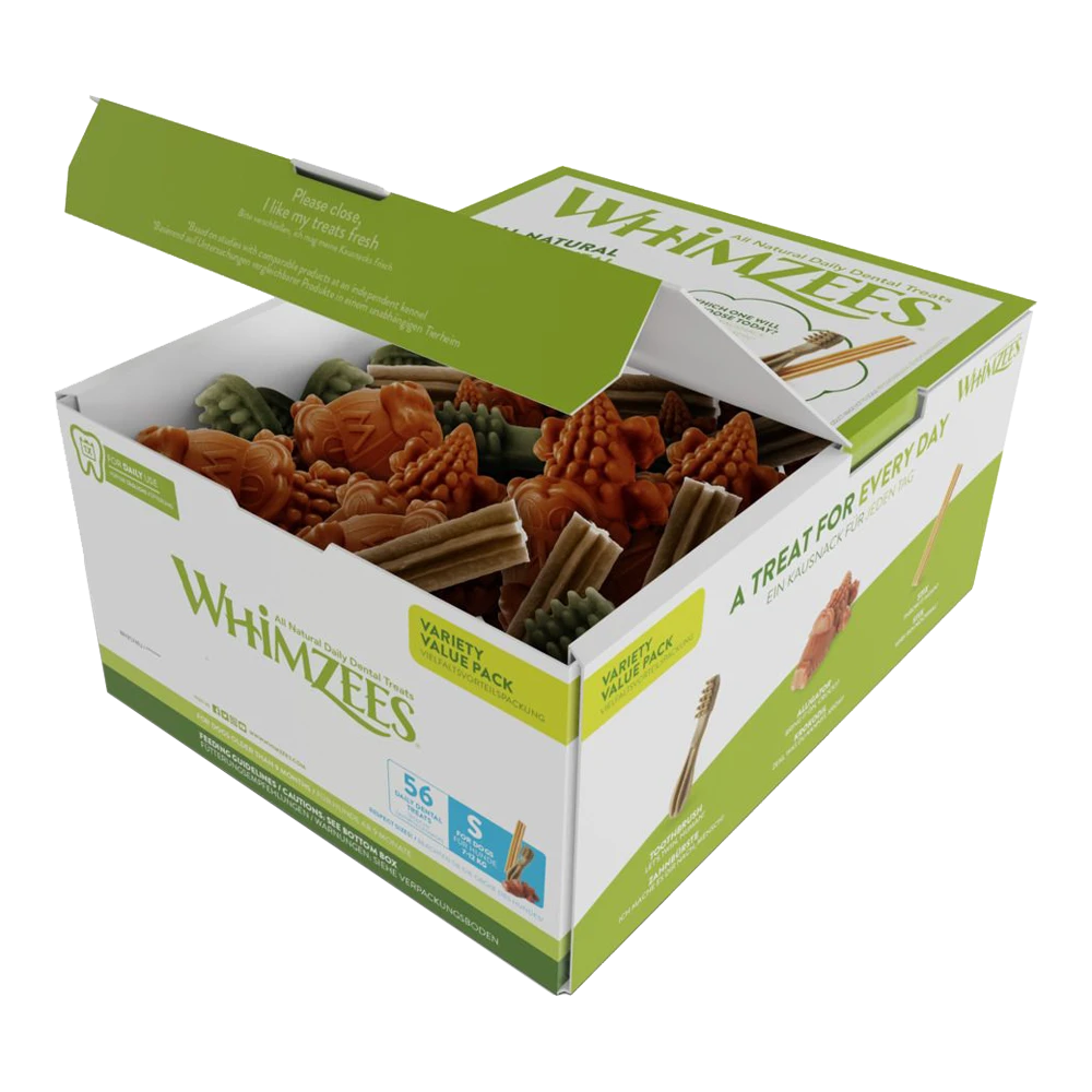 Whimzees Variety Box Dental S - 56st - Hondensnacks 4 Whimzees Variety Box Dental S - 56st - Hondensnacks - Afbeelding 2