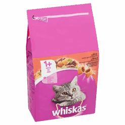Whiskas 1+ Adult Droge Brokjes - Rund - Kattenvoer - 3,8kg -Flamingo Verkoop whiskas droge brokjes rund 3 8kg kattenvoer 5 1