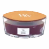 Woodwick Black Cherry Ellipse Candle - Geurkaars -Flamingo Verkoop woodwick black cherry ellipse candle geurskaars 1 5