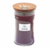Woodwick Black Plum Cognac Large Candle - Geurkaars -Flamingo Verkoop woodwick black plum cognac large geurskaars 1 5