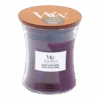 Woodwick Black Plum Cognac Medium Candle - Geurkaars -Flamingo Verkoop woodwick black plum cognac medium geurskaars 1 5