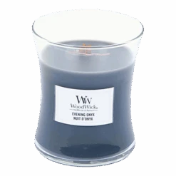Woodwick Evening Onyx Medium Candle - Geurkaars -Flamingo Verkoop woodwick evening onyx medium candle geurskaars 2 5