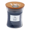 Woodwick Indigo Suede Medium Candle -Flamingo Verkoop woodwick indigo suede medium candle 1