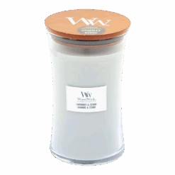 Woodwick Lavender & Cedar Large Candle - Geurkaars