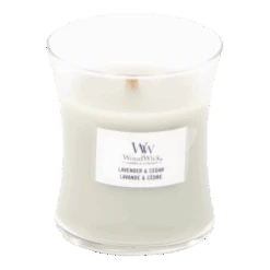 Woodwick Lavender & Cedar Mini Candle - Geurkaars -Flamingo Verkoop woodwick lavender cedar mini candle geurskaars 2 1