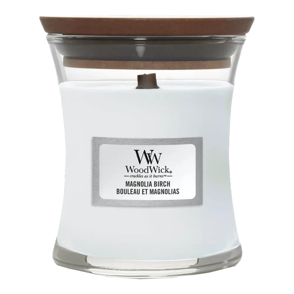 Woodwick Magnolia Birch Mini Candle - Geurkaars 3 Woodwick Magnolia Birch Mini Candle - Geurkaars