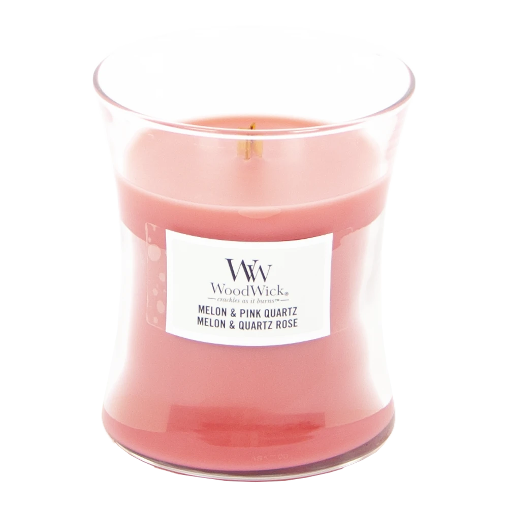 Woodwick Melon & Pink Quartz Medium Candle - Geurkaars 4 Woodwick Melon & Pink Quartz Medium Candle - Geurkaars - Afbeelding 2