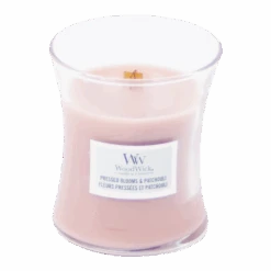 Woodwick Pressed Blooms & Patchouli Mini Candle - Geurkaars -Flamingo Verkoop woodwick pressed blooms patchouli mini candle geurkaars 2