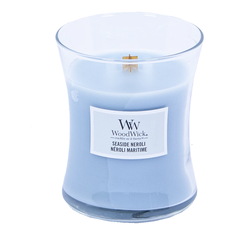 Woodwick Seaside Neroli Medium Candle - Geurkaars 4 Woodwick Seaside Neroli Medium Candle - Geurkaars - Afbeelding 2