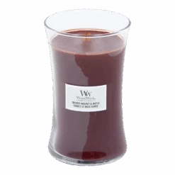 Woodwick Smoked Walnut & Maple Large Candle - Geurkaars -Flamingo Verkoop woodwick smoked walnut maple large candle geurkaars 2 1