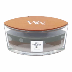 Woodwick Trilogy Cozy Cabin Ellipse Candle - Geurkaars