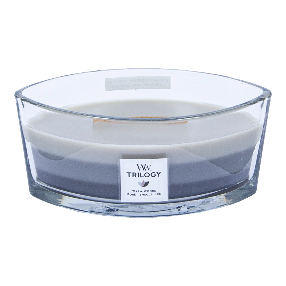 Woodwick Trilogy Warm Woods Ellipse Candle - Geurkaars 4 Woodwick Trilogy Warm Woods Ellipse Candle - Geurkaars - Afbeelding 2