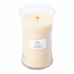 Woodwick Vanilla Bean Large Candle - Geurkaars 5 Woodwick Vanilla Bean Large Candle - Geurkaars -Flamingo Verkoop woodwick vanilla bean large candle geurskaars 2