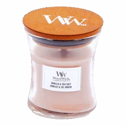 Woodwick Vanilla & Sea Salt Mini Candle - Geurkaars