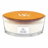 Woodwick White Tea & Jasmine Ellipse Candle - Geurkaars -Flamingo Verkoop woodwick white tea jasmine l candle geurskaars 1 4