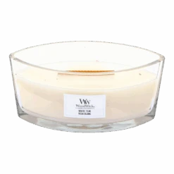 Woodwick White Teak Ellipse Candle - Geurkaars -Flamingo Verkoop woodwick white teak ellipse candle geurskaars 2 4