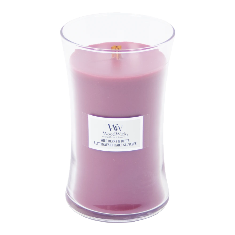 Woodwick Wild Berry & Beets Large Candle - Geurkaars 4 Woodwick Wild Berry & Beets Large Candle - Geurkaars - Afbeelding 2