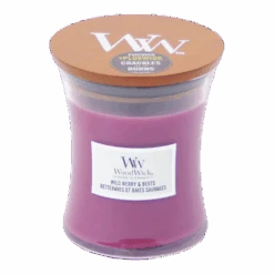 Woodwick Wild Berry & Beets Medium Candle - Geurkaars